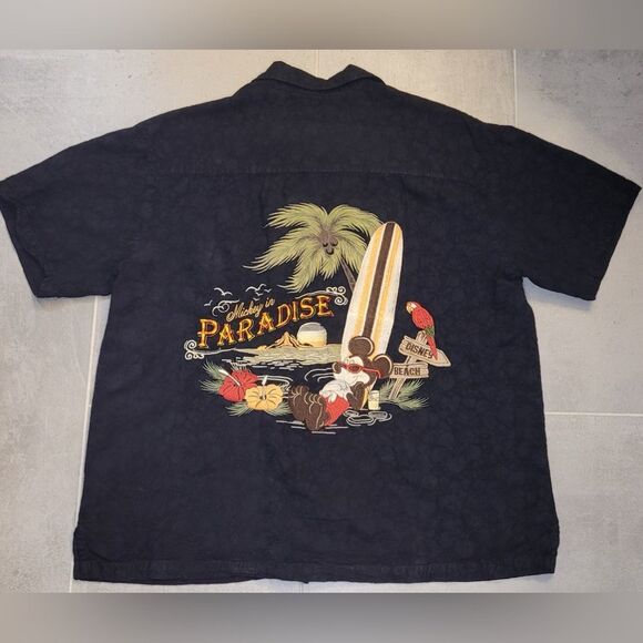 DISNEY Authentic MICKEY IN PARADISE Mens Shirt LRG - Picture 4 of 11